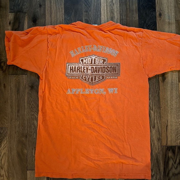 Men's Harley Davidson Motorcycles Logo T-Shirt Size Large Vintage - Picture 2 of 4